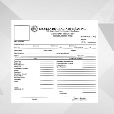 Registration Card AI Digital Printing Services