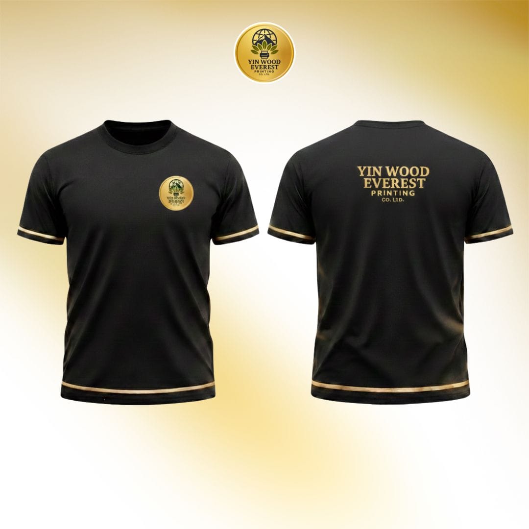 ROUND NECK T SHIRT.yinwood everest printing co. ltd